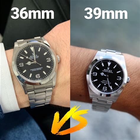 rolex explorer 36 vs 39mm|Rolex explorer 36mm NATO strap.